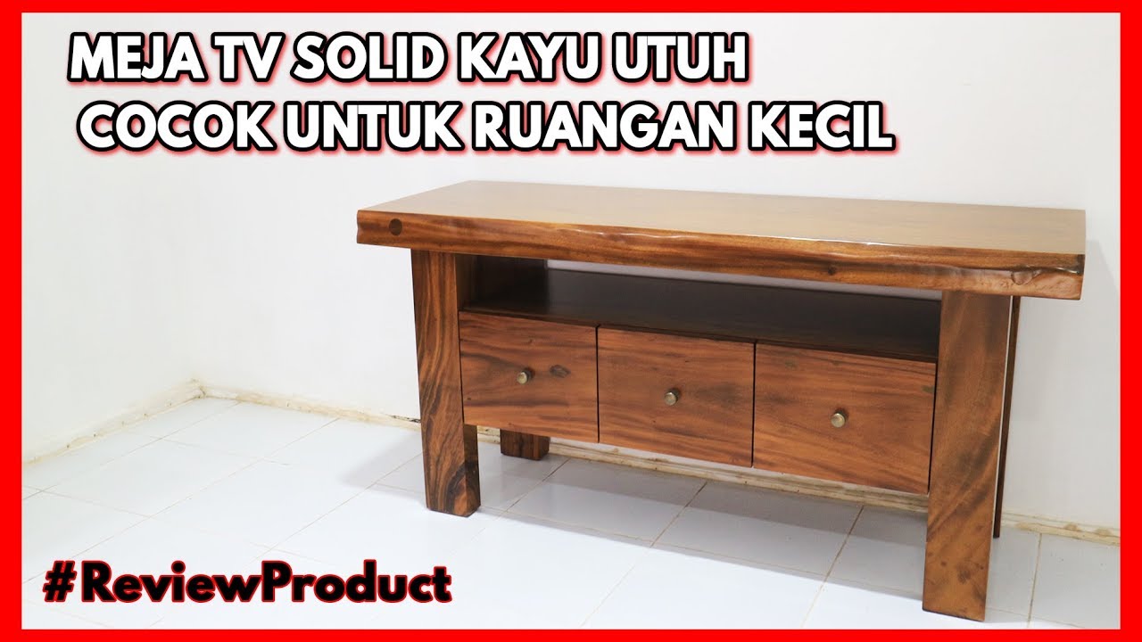 REVIEW FURNITURE! Meja TV Solid Kayu Trembesi Jepara