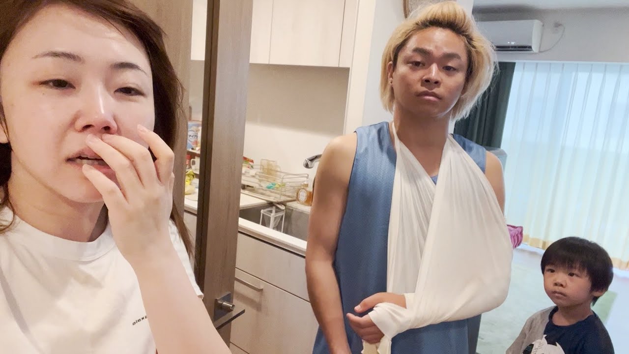 うーくんが骨折しました。