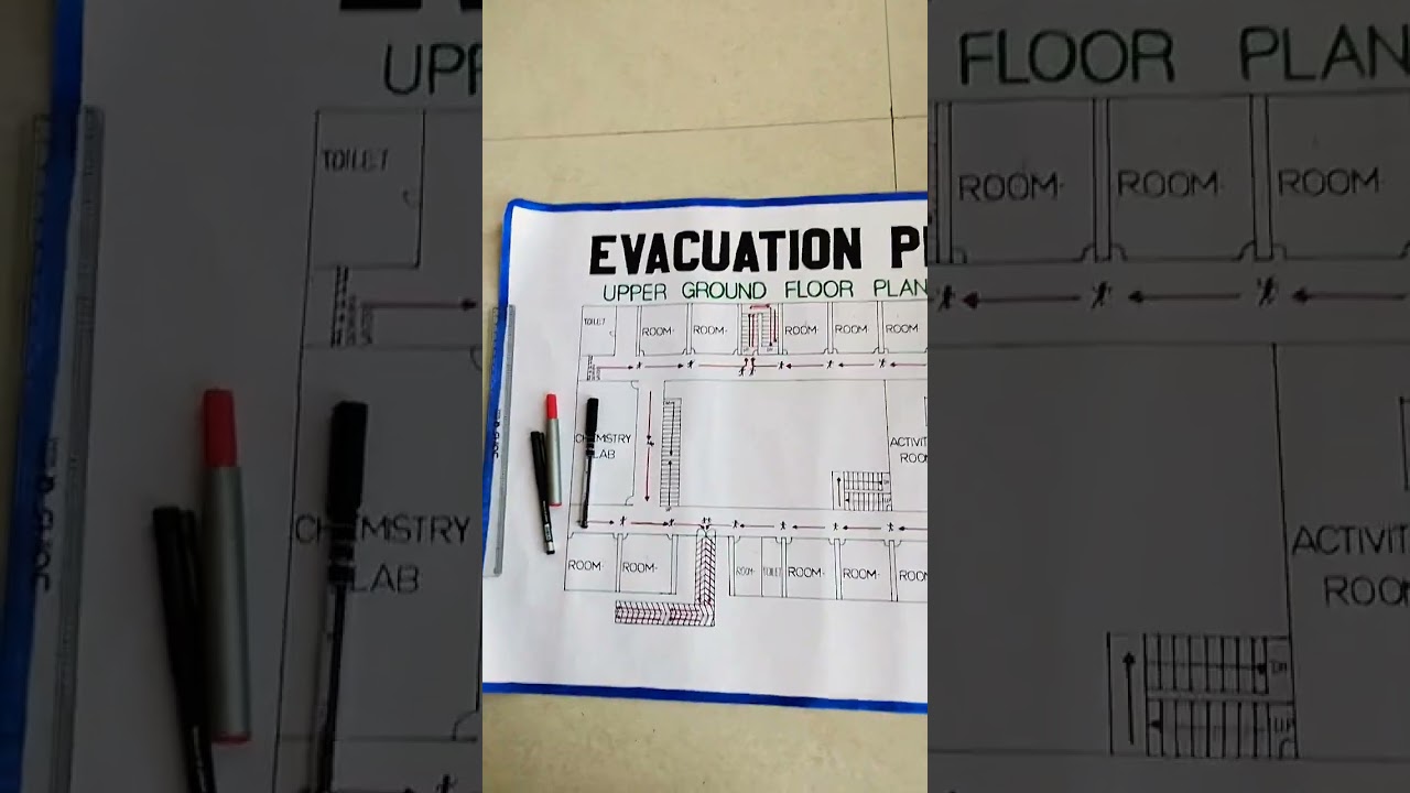 School Evacuation Plan #Art World#manisha pawaria#