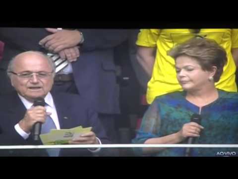 Dilma vaiada na abertura da Copa das Confederações