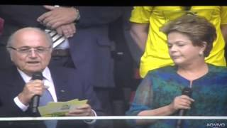 Dilma vaiada na abertura da Copa das Confederações