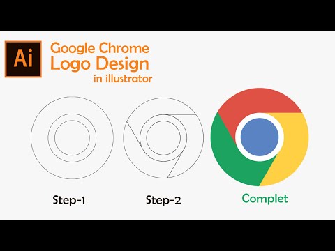 How to Make Google Chrome Logo in Adobe Illustrator CC |Graphics Canyon|