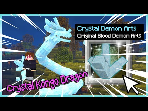 Shiny - ORIGINAL CRYSTAL BLOOD DEMON ARTS IN MINECRAFT DEMON SLAYER!