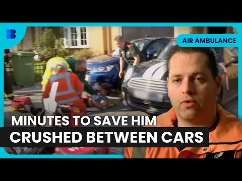 Teenager Crushed Between Cars Air Ambulance Race | Air Ambulance ER