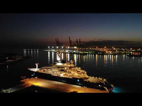 M/Y OCTOPUS 126,3m expedition Yacht by Lürssen at Malaga port
