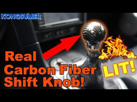 Best Looking Shift Knob! Real Carbon Fiber Shift Knob - Close Up In 4K!