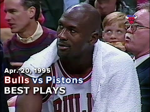 April 20, 1995 Bulls vs Pistons highlights