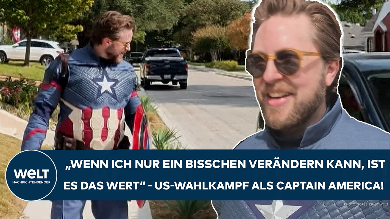 USA: "Wenn ich ein bisschen verändern kann, ist es das wert" -Als Captain America sammelt er Stimmen
