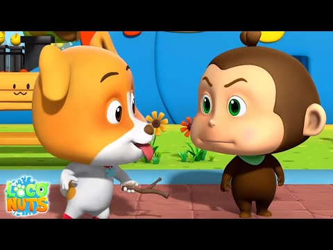 Kast Och Fetch Rolig Animerad Video För Barn