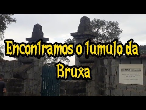 Encontramos o tumulo da Bruxa no cemitério de mais de 100 anos.