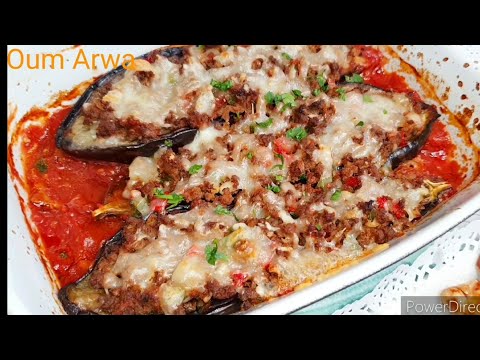 Baked Eggplants with Kefta