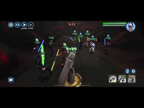 JML with Bastila lead and wat beats ultimate GL Rey with jedi (easy win)