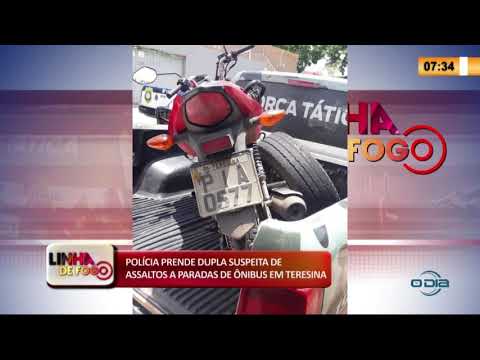 LINHA DE FOGO 26 02 20  PoliÌcia prende dupla suspeita de assaltos a paradas de oÌ‚nibus