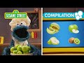 Sesame Street Green Fruits Vegetables 1 HOUR Cookie Monster S Foodie Truck Compilation