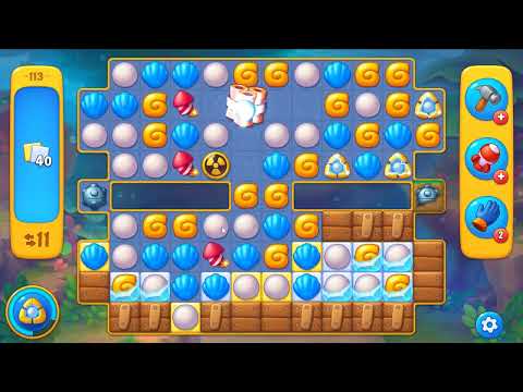 Fishdom level 113 - 16 Moves - No Boosters