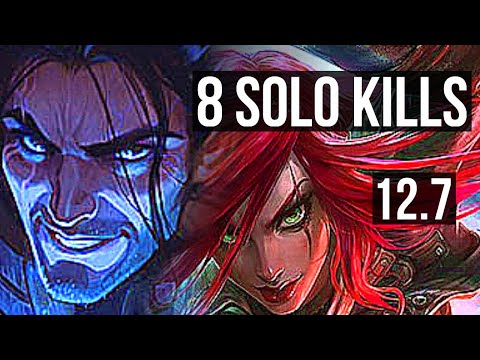 SYLAS vs KATARINA (MID) | Quadra, 8 solo kills, Legendary, 15/2/3, 900+ games | EUW Master | 12.7