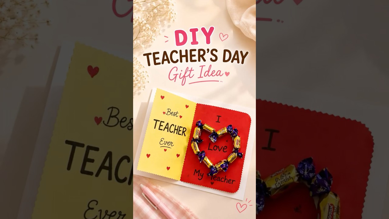 🎀✨DIY Teacher’s Day Gift Idea 💗 | Easy & Cute Handmade Gift for Teachers 🎁|It’s me Hana|#shorts