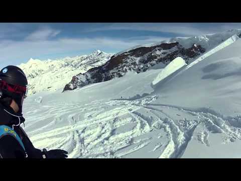 Zermatt Schweiz   Heli Skiing Air Zermatt Freeski Freeride Monte Rosa