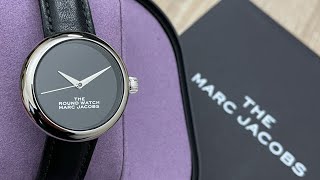 Marc Jacobs Black Dial Black Leather Quartz Ladies Watch (Unboxing) @UnboxWatches