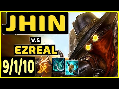 RIVER (JHIN) vs EZREAL - 9/1/10 KDA BOTTOM ADC CHALLENGER GAMEPLAY - KR