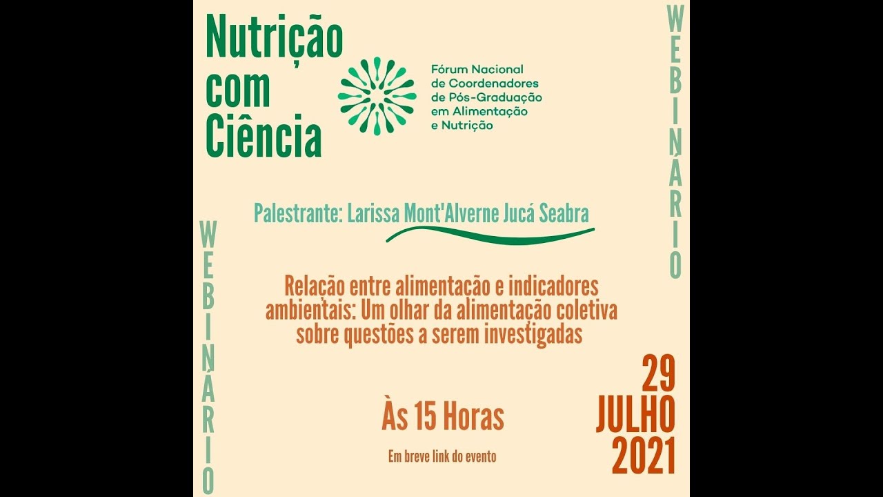 Relação entre alimentação e indicadores ambientais