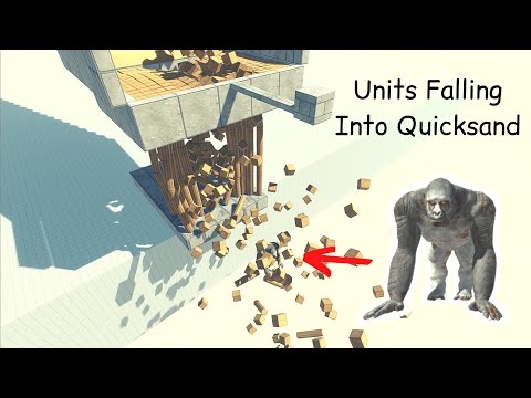 Units Falling Into Quicksand ARBS |Animal Revolt Battle Simulator