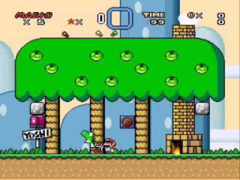 Super Mario World - Hurry Up! Music Tempo Glitch with Custom Music [52]