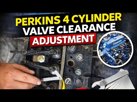 How to Set The Valve-lash or valve clearance on four cylinder Perkins Diesel Engine