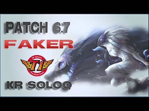 SKT T1 Faker | Kindred JG | Patch 6.7 | KR SoloQ | Full game