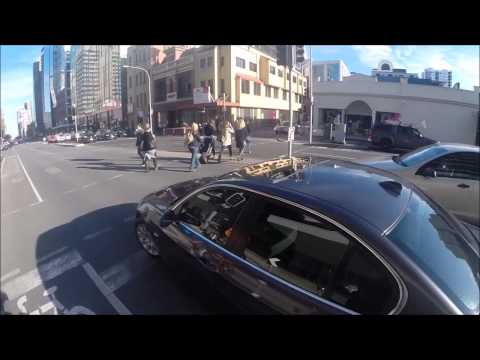 Left hook cyclist to park car