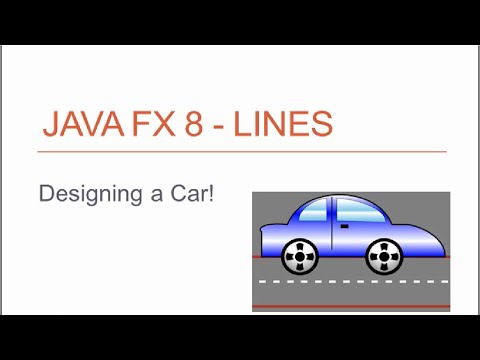 JavaFX 8 Tutorial - Lines (Designing a Car!)  #3