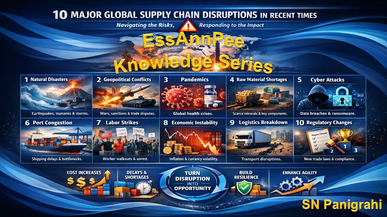 10 Major Categories of Global Supply Chain Disruptions - By SN Panigrahi