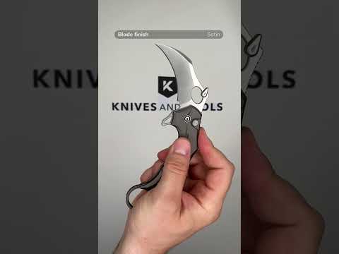 Civivi Incisor II  C16016B DS1 Red Aluminium, Damascus Hawkbill karambit pocket knife
