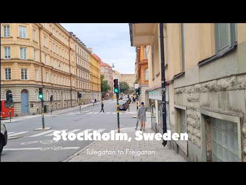 🇸🇪 Sweden Virtual Tour 4K - Tulegatan to Frejgatan documentary August 2023, Stockholm
