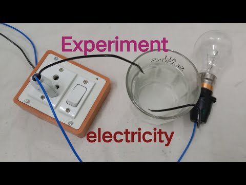 Deionized water and electricity Experiment|salt water free energy light bulbs