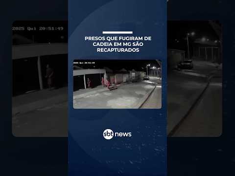 Polícia recaptura quatro detentos que fugiram de penitenciária em Formiga (MG) | #SBTManhã