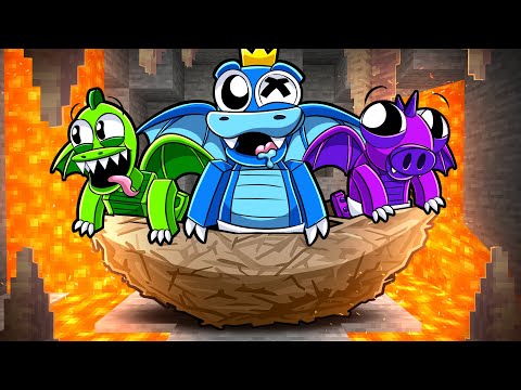 How to Train your BABY RAINBOW DRAGON! (Minecraft)