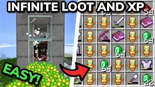 SIMPLE 1.21 COMPACT RAID FARM TUTORIAL in Minecraft Bedrock (MCPE/Xbox/PS/Switch/PC)