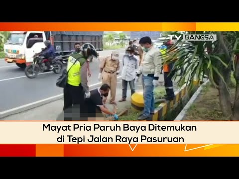 Mayat Pria Paruh Baya Ditemukan di Tepi Jalan Raya Pasuruan