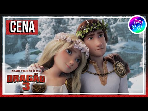 Como Treinar o Seu Dragão 3 - "O Casamento de Soluço e Astrid" | Cena Dublada