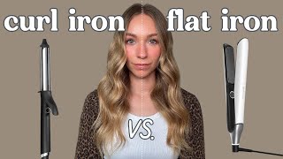 Curling Iron vs Flat Iron | Best Tool for Beachy Waves