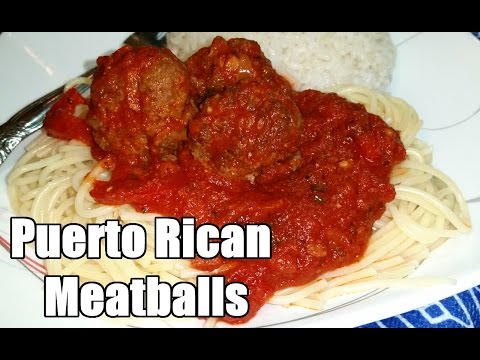 Puerto Rican Style Meatballs/Albóndigas