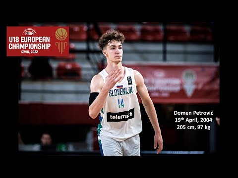 Domen Petrovič at FIBA U18 European Championship 2022: highlights