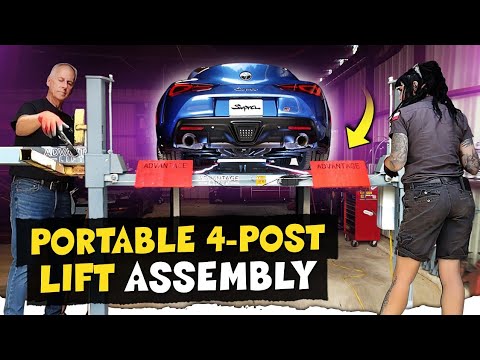 Advantage Portable 4-Post Lift: Step-By-Step Assembly, Features, & Benefits!! Plus: Tony's pro tips!