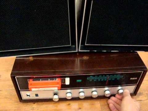 RCA AM/FM 8-TRACK tape deck demonstation video