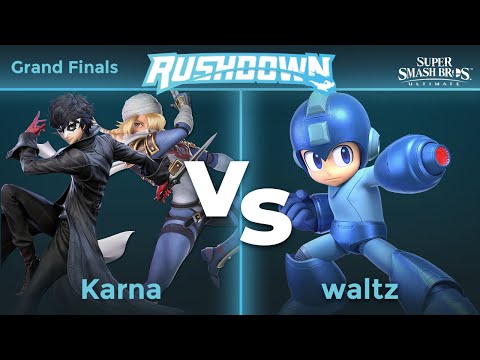 Rushdown 25 - Karna (Joker, Sheik) vs waltz (Mega Man) Grand Finals - SSBU