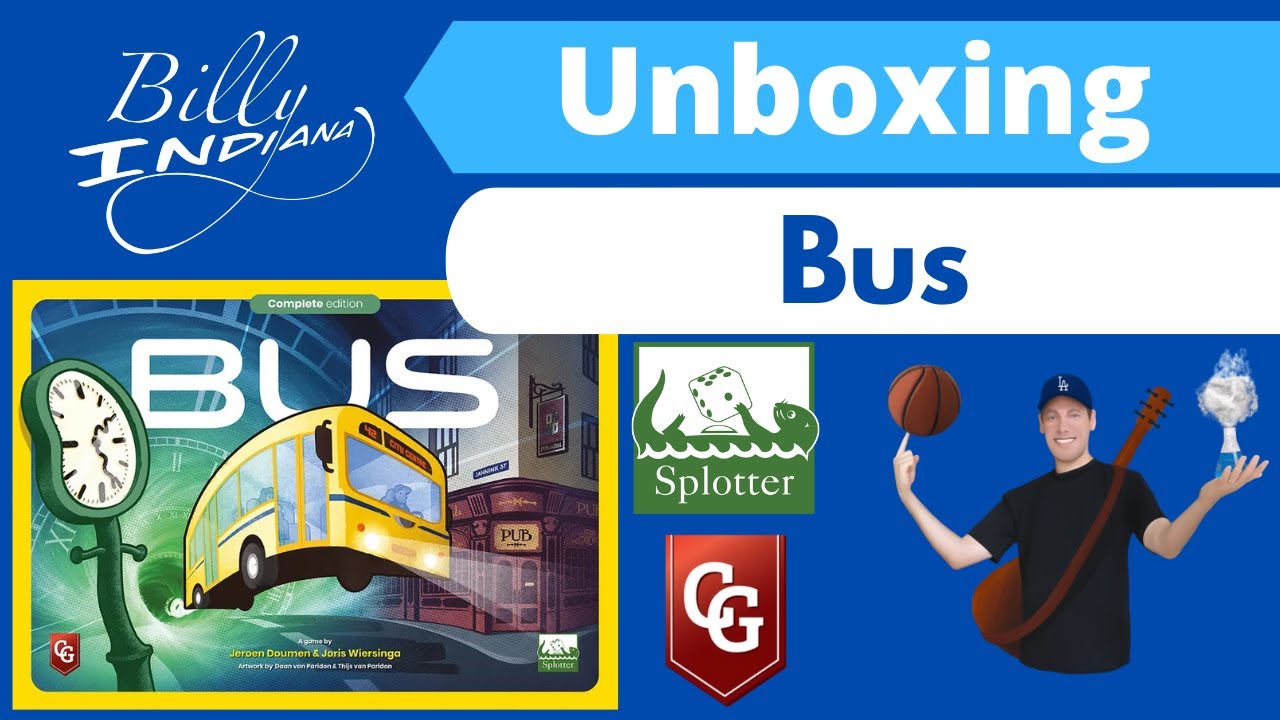 Bus: Complete Edition Board Game Unboxing (Capstone Games edition of the Splotter Spellen Classic)