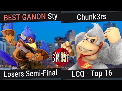 CO Smash Q4 Finals - BEST GANON | Sty (Falco) vs Chunk3rs (Donkey Kong) - LCQ - Losers Semis