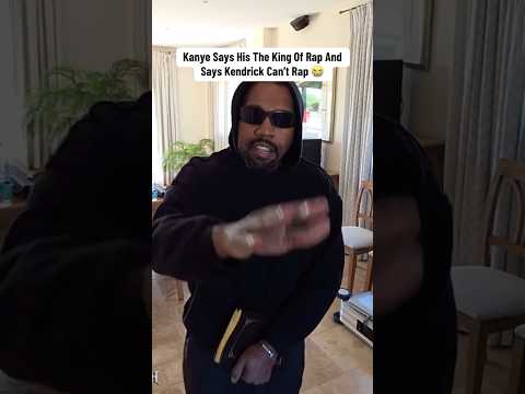 Kanye West says Kendrick Lamar Can’t Rap 👀‼️ #kanyewest #kendricklamar #shorts #fyp