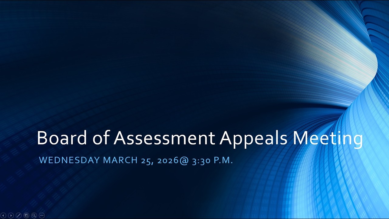From the Board of Assessment Appeals